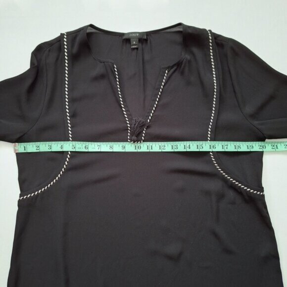 J Crew Black V-Neck Top - Picture 3 of 6